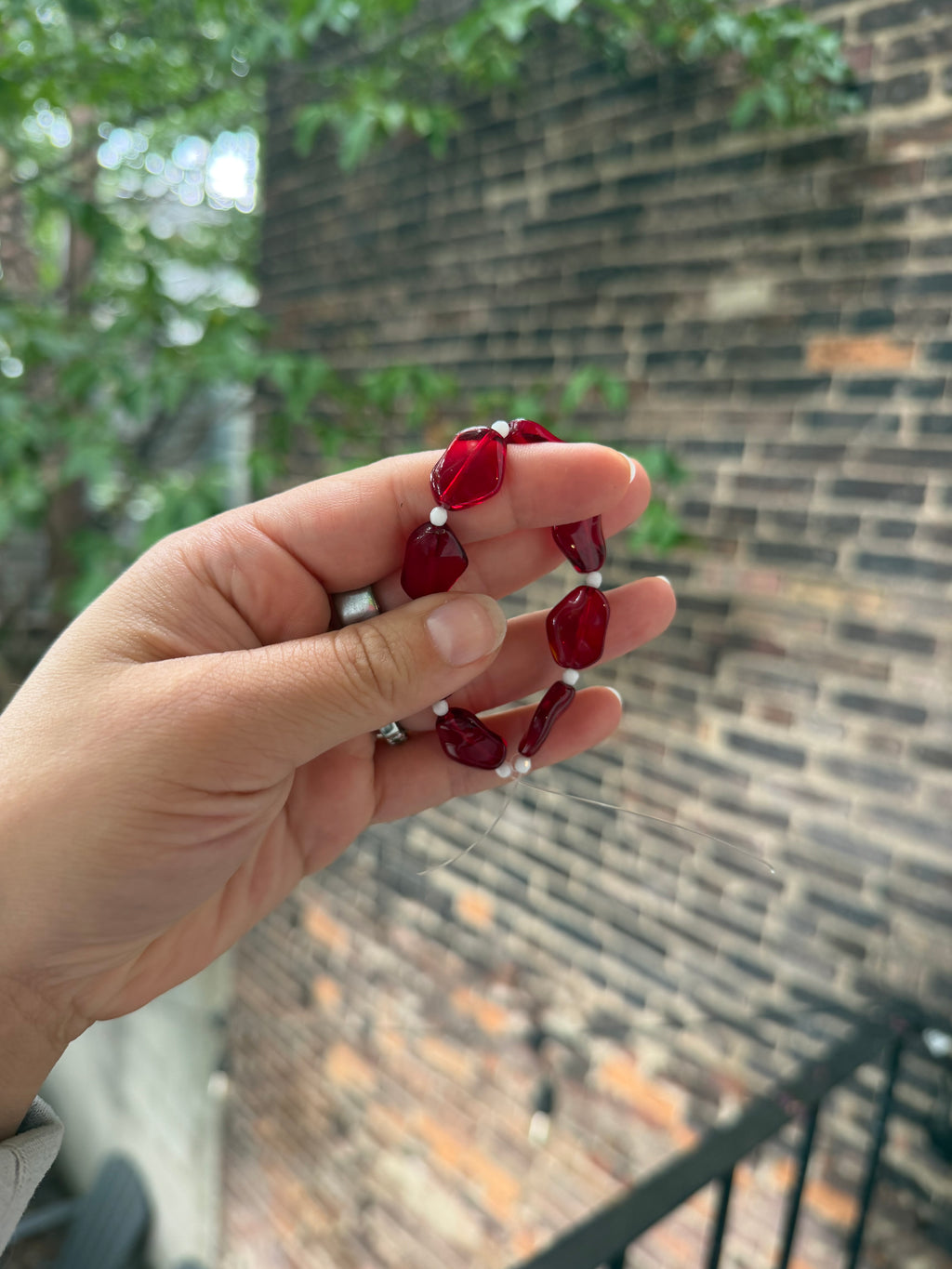 Red Czech Glass