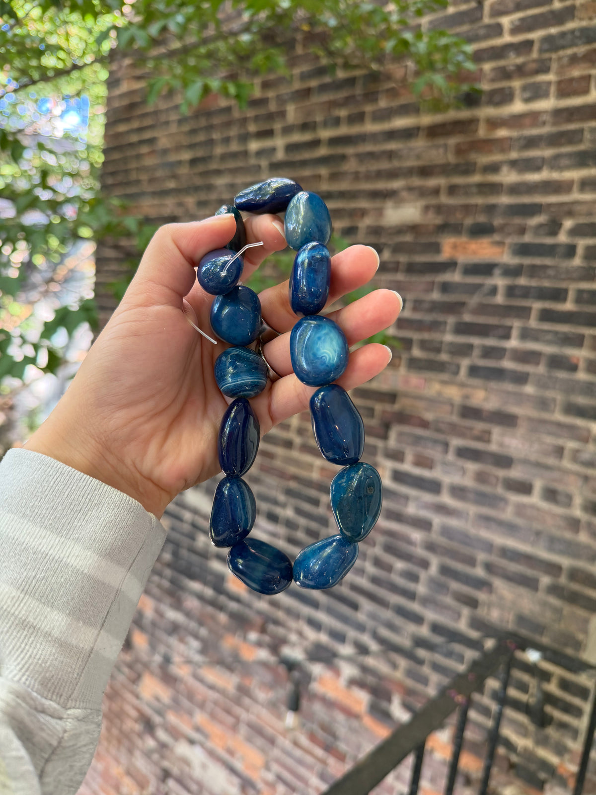 Blue Banded Agate Chunkers