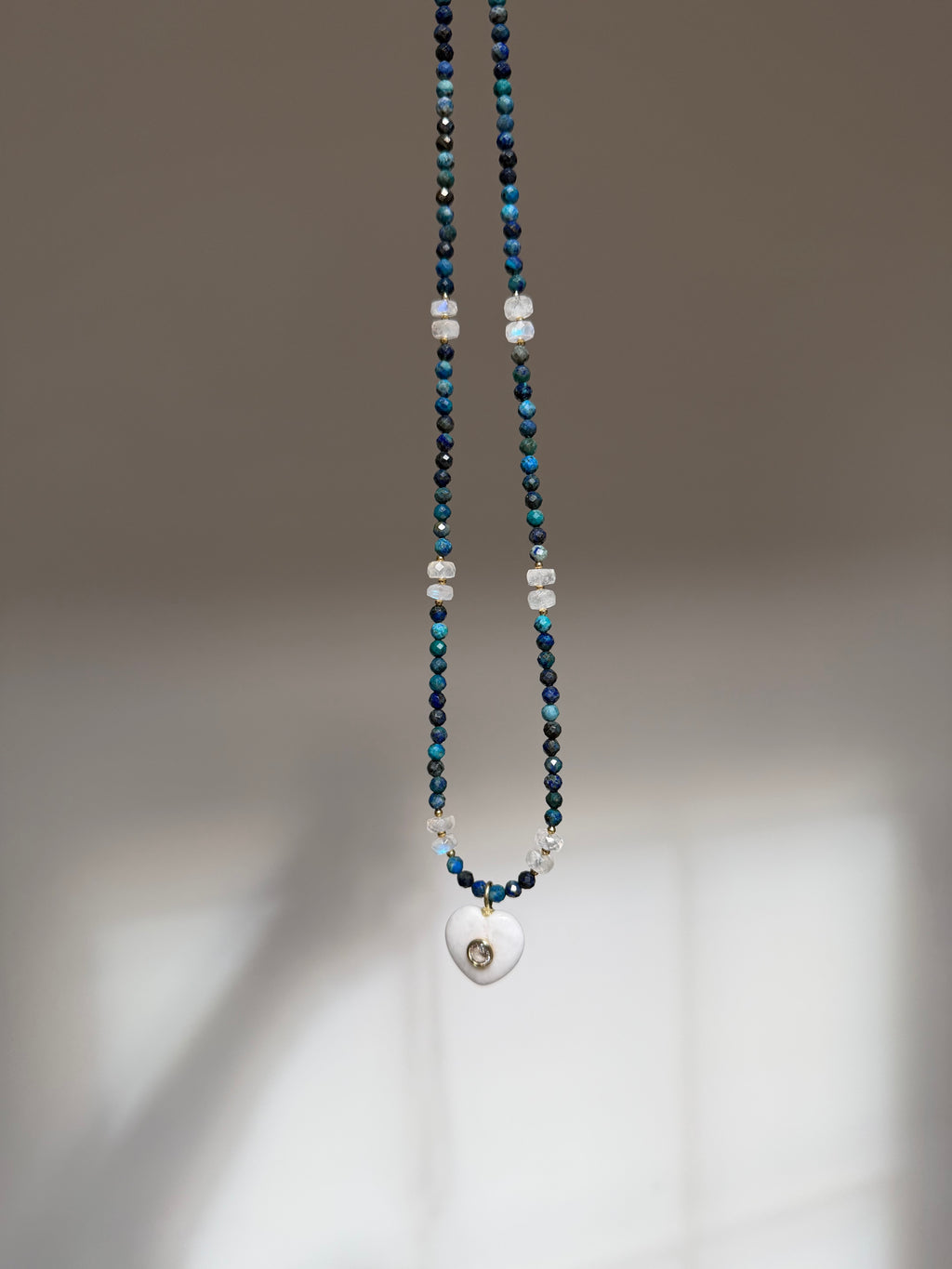 Chrysocolla and Moonstone Necklace