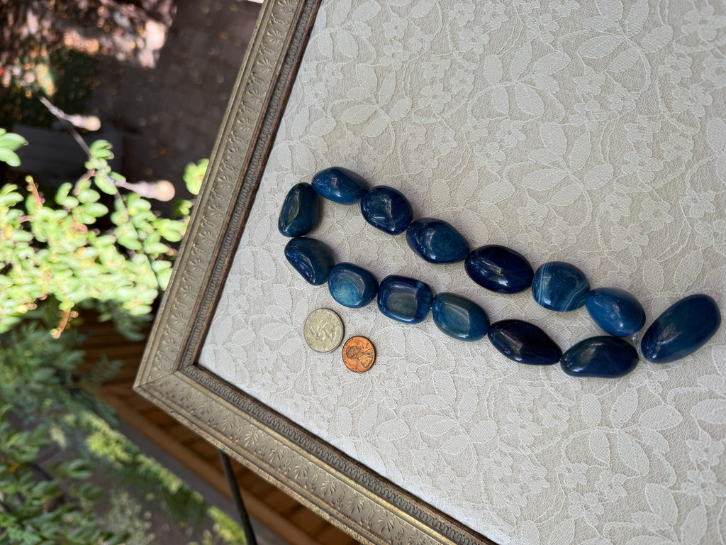Blue Banded Agate Chunkers