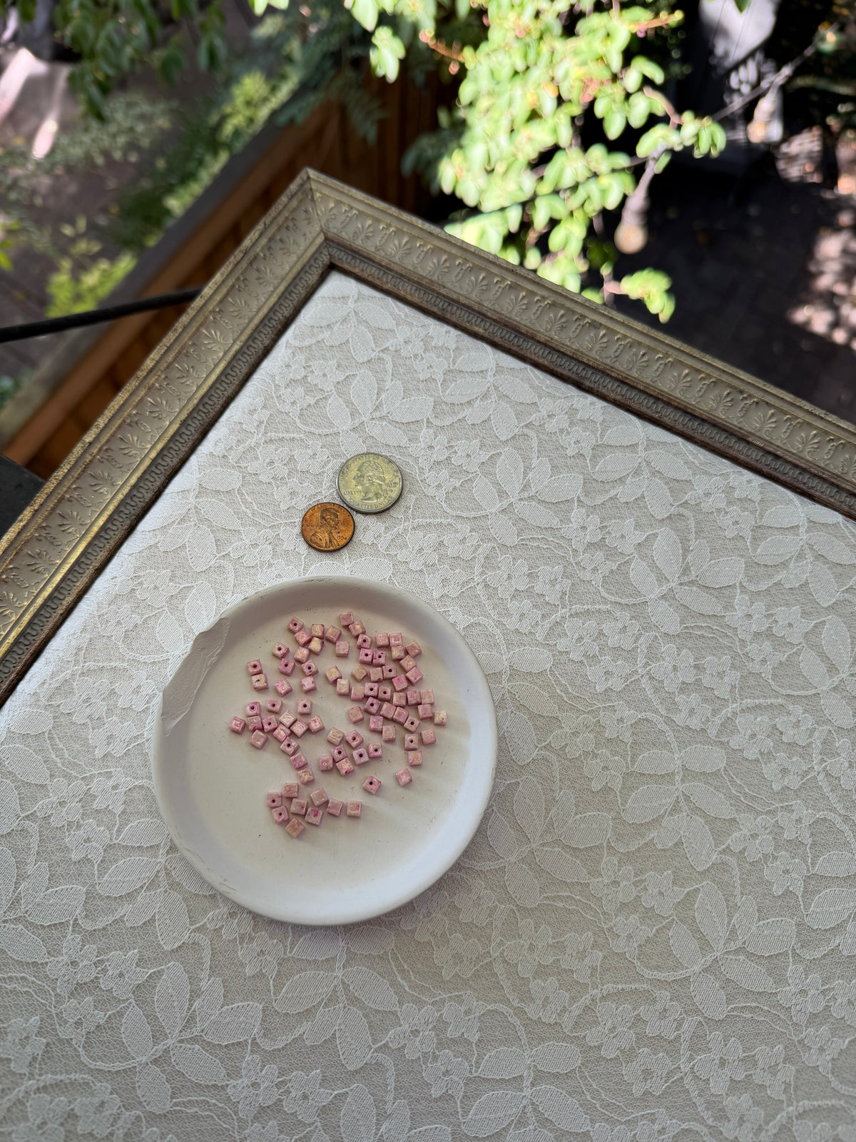 Pink Spacer Cubes