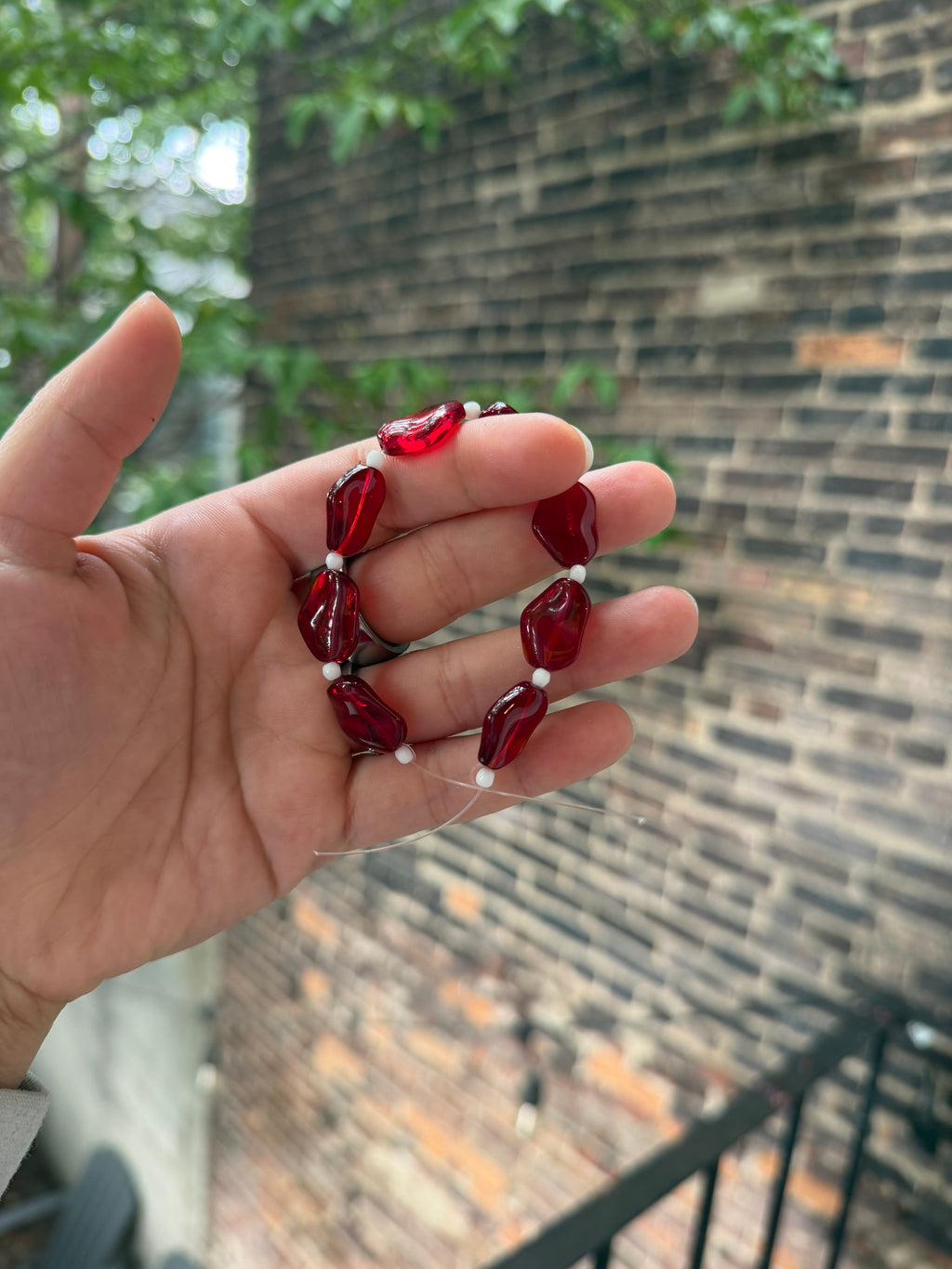 Red Czech Glass
