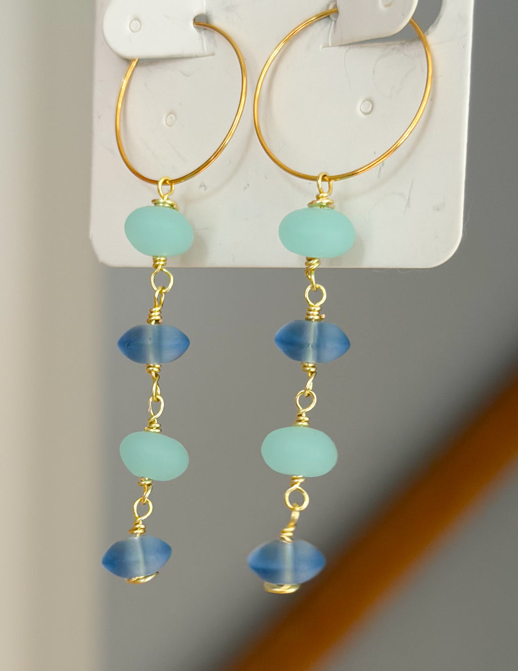sea glass earrings