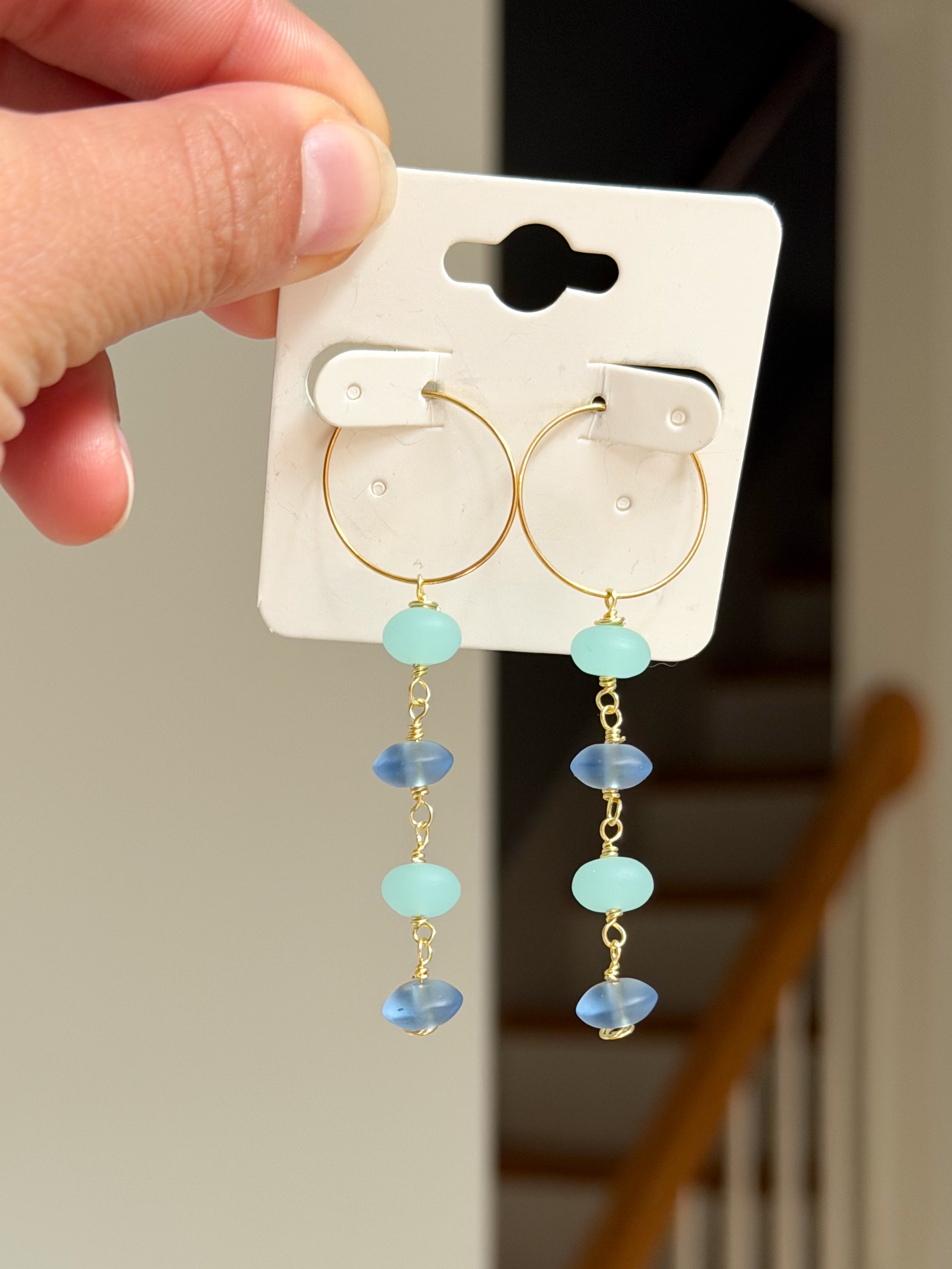 sea glass earrings