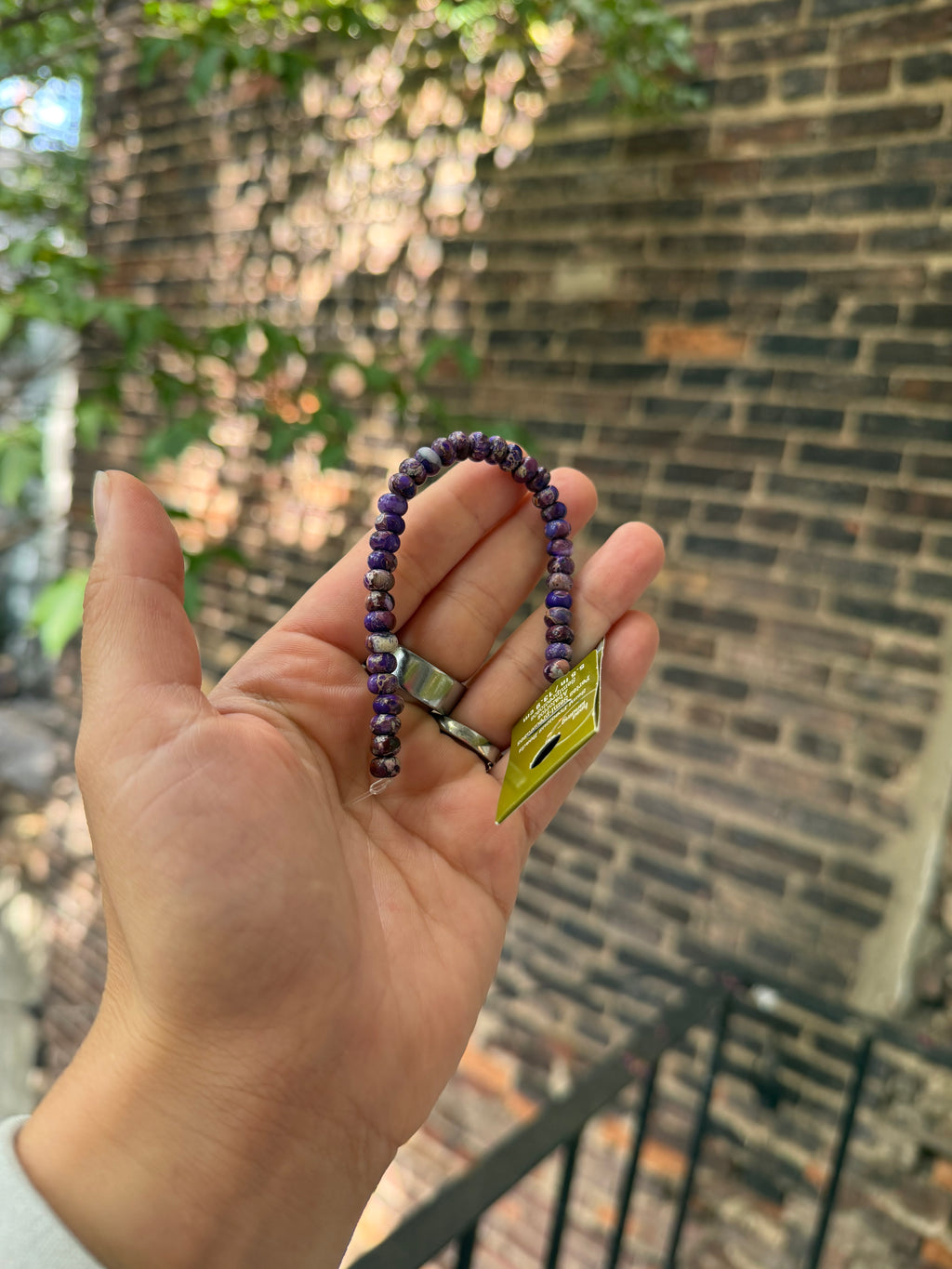 Dyed Imperial Purple Rondelle - 2 strands