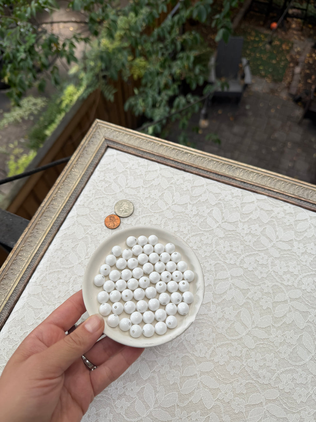 White Round
