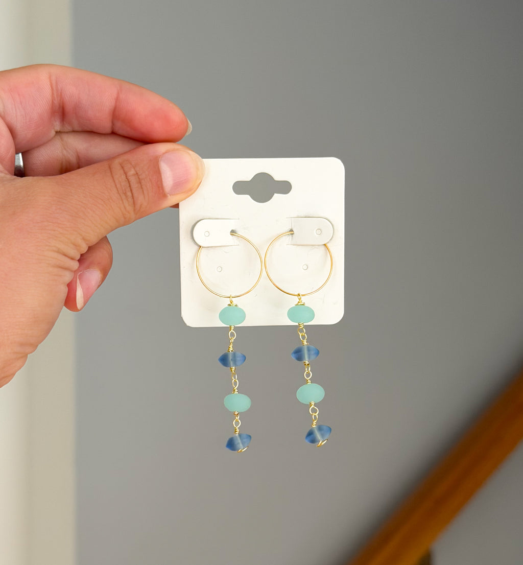 sea glass earrings