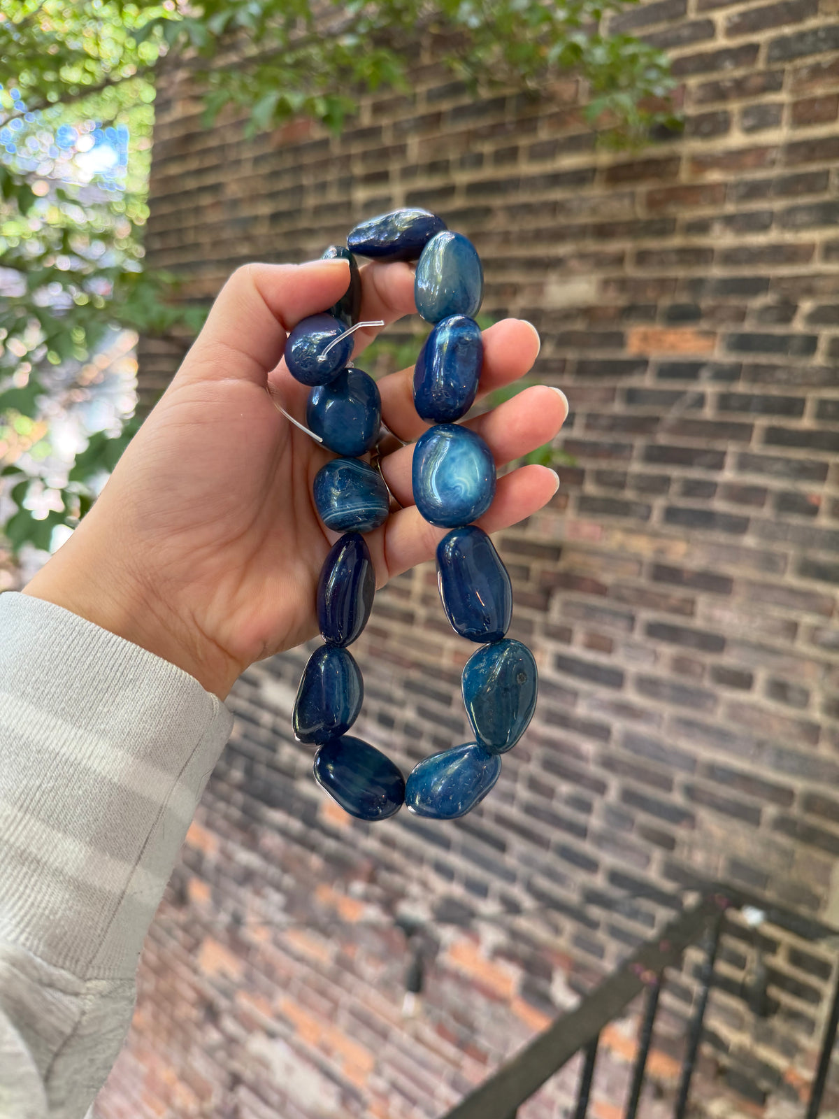 Blue Banded Agate Chunkers