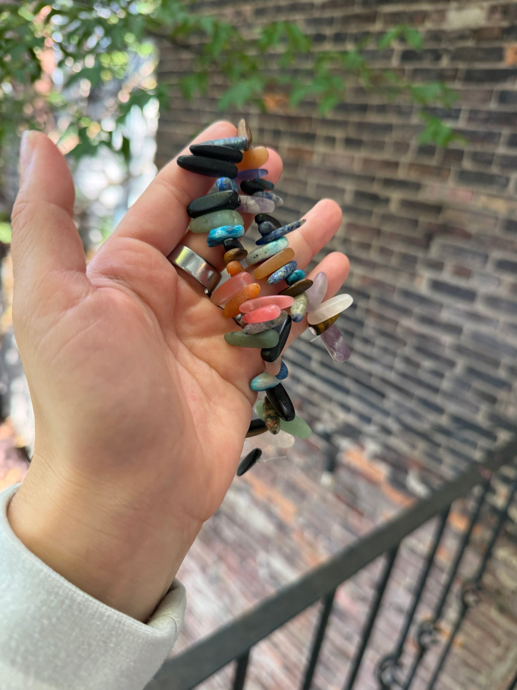 Multi-gemstone Chip Beads