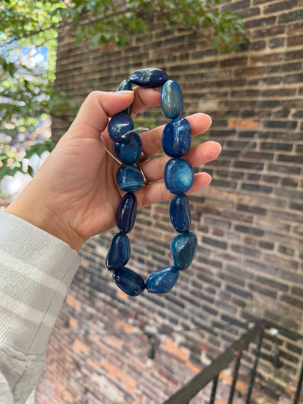 Blue Banded Agate Chunkers