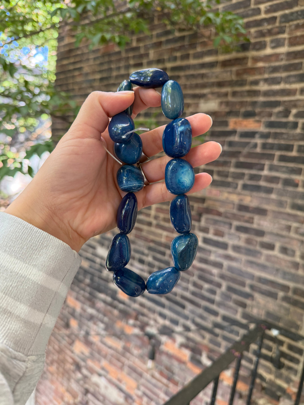 Blue Banded Agate Chunkers