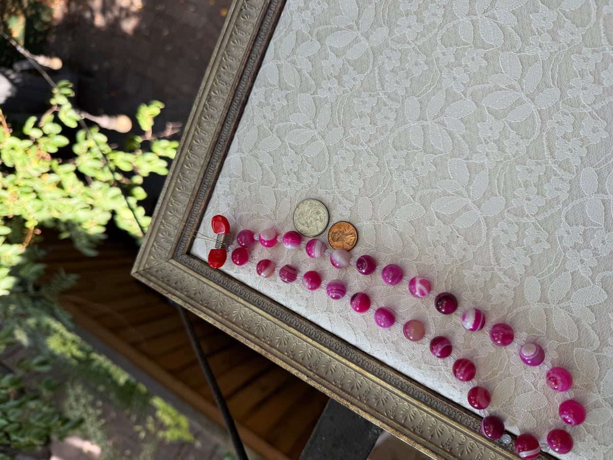 Pink Banded Agate Rounds
