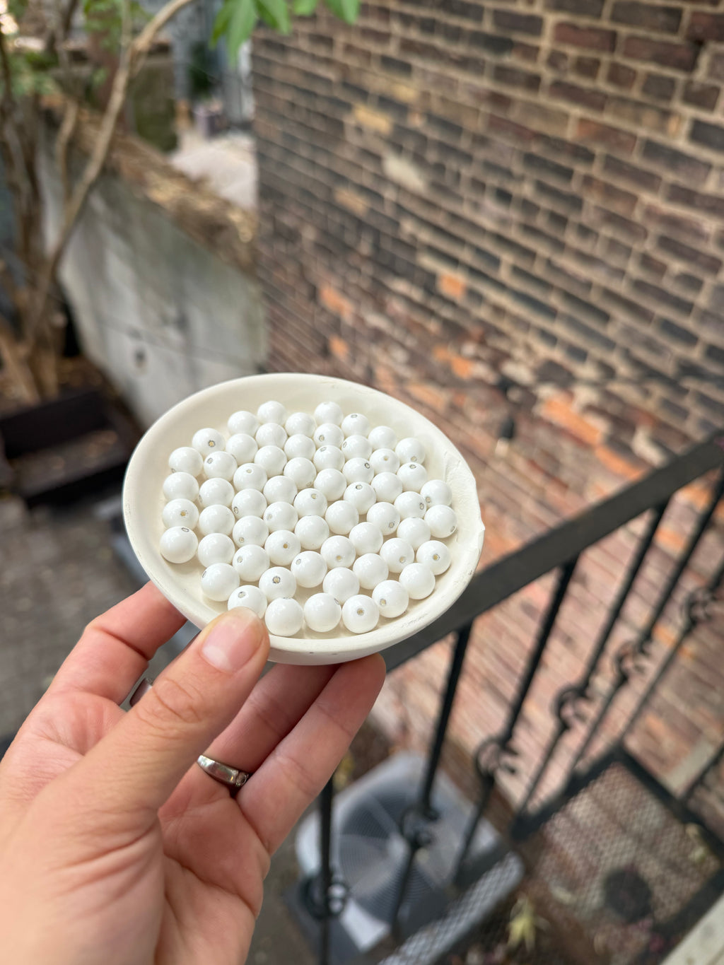 White Round