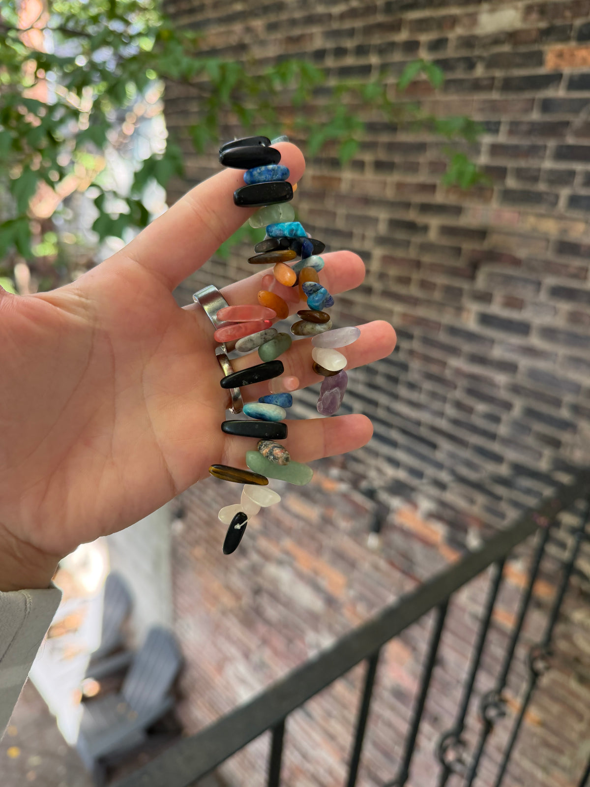 Multi-gemstone Chip Beads