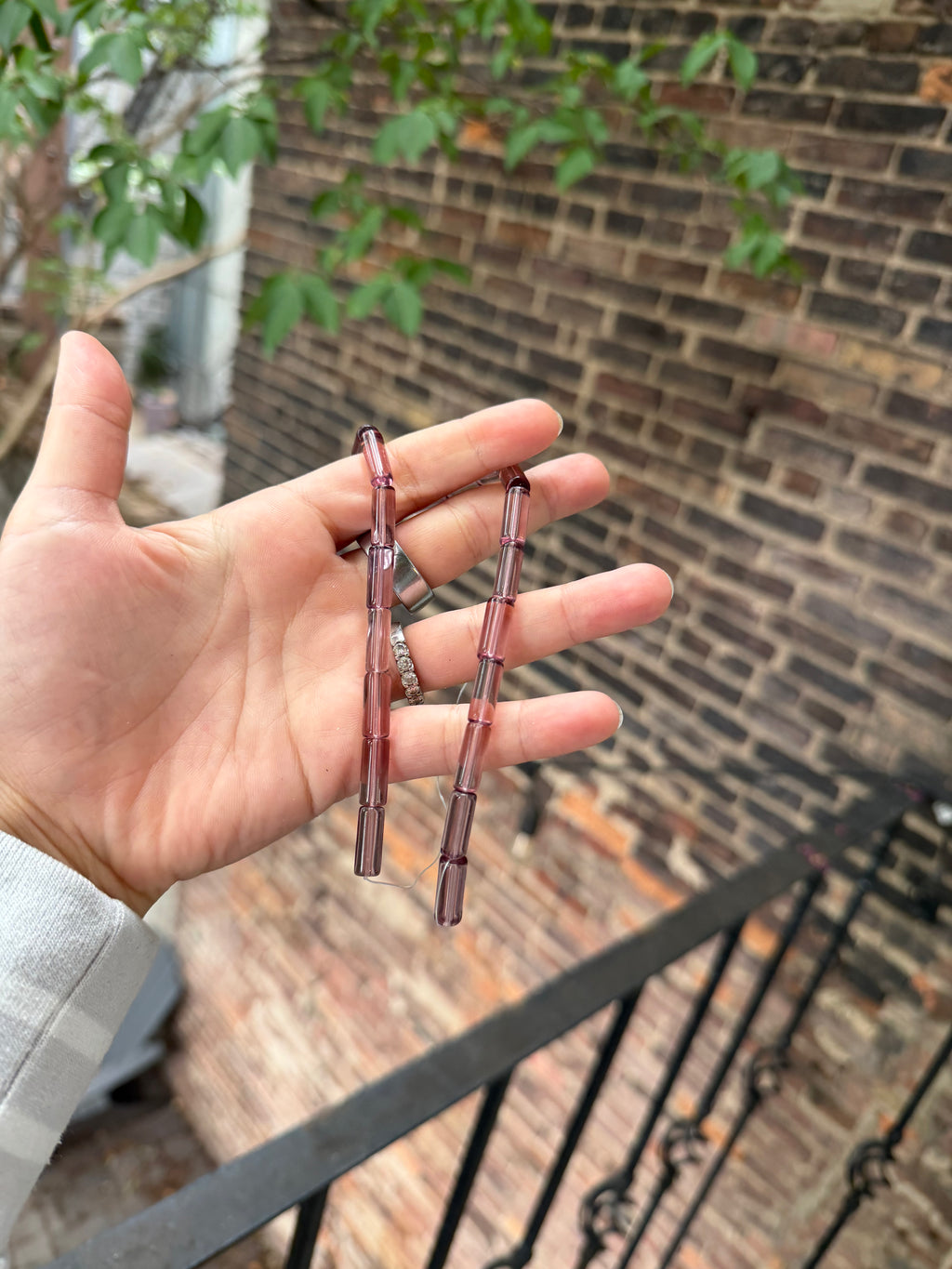 Light Purple Glass Tubes